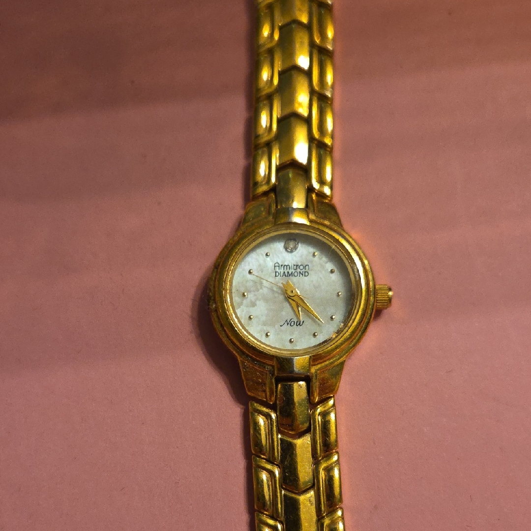 Armitron Gold Watch With Diamond Accents Armitron Gold Watch With Diamond Accents